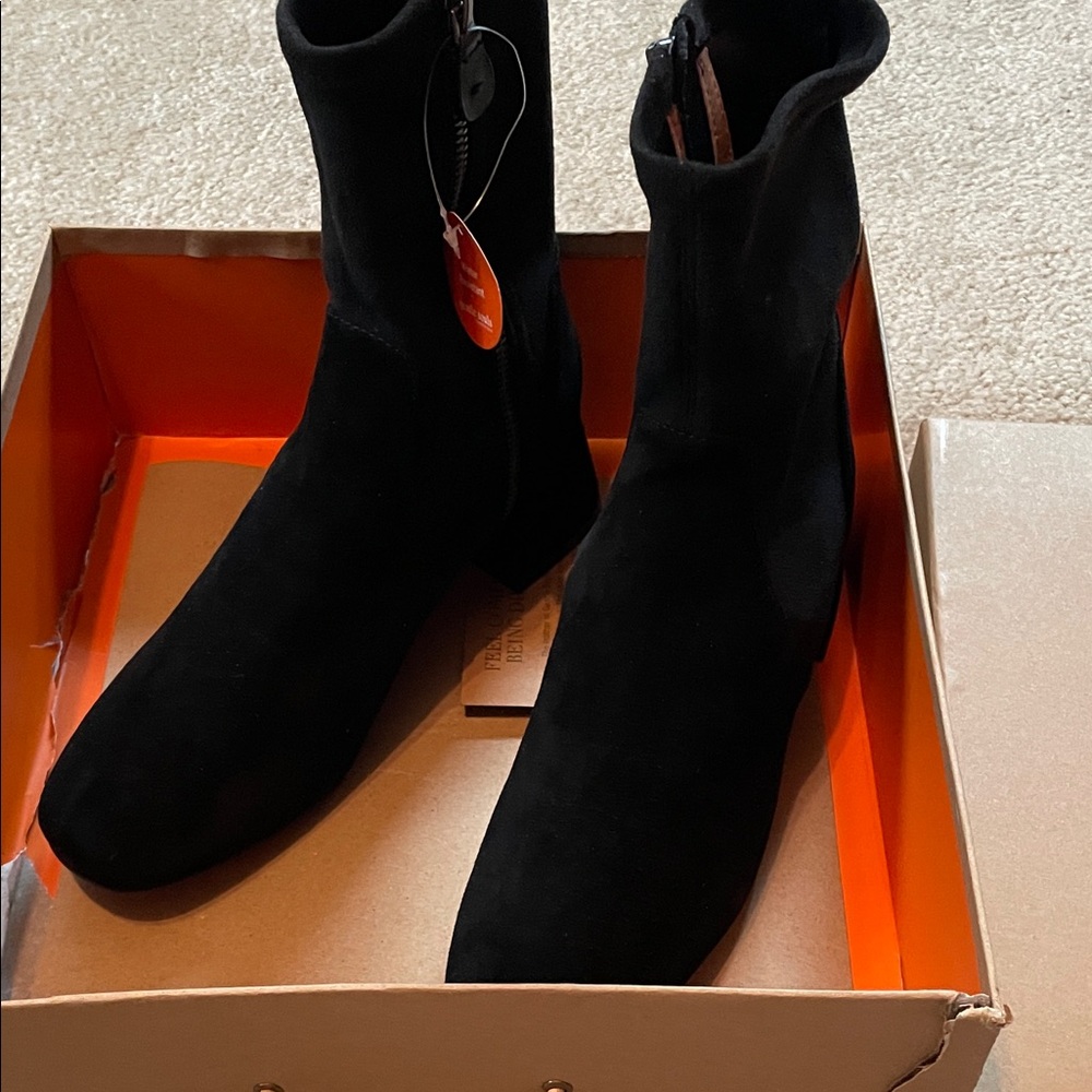 Gentle Souls Black Ankle Boots